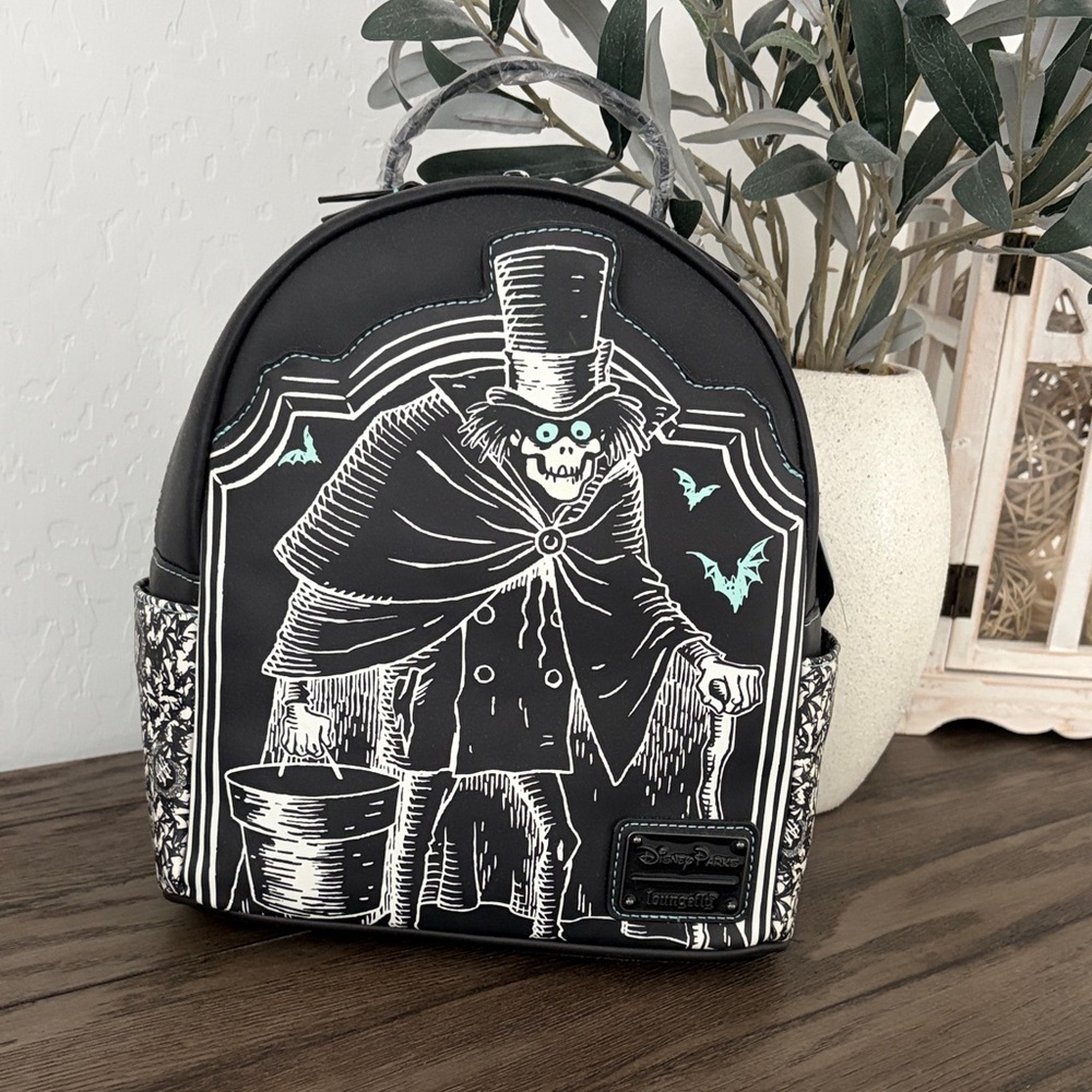 Disney’s Haunted Mansion Hat Box Ghost Loungefly backpack